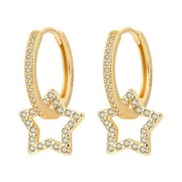 Imagem de Brincos De Argola Minimalistas Em Prata Esterlina 925 Com Fecho De Zir