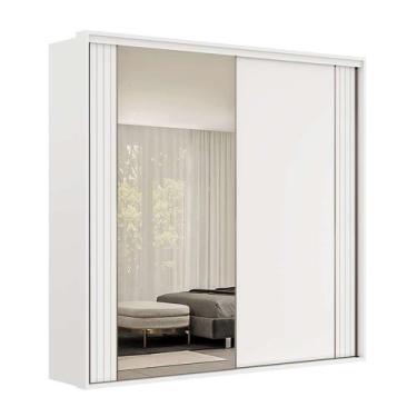 Imagem de Guarda-Roupa Casal com Espelho Imperium 2 PT 6 GV Branco 207 cm - Belm