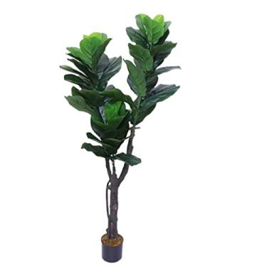 Imagem de SLGGPJBU Plantas Falsas Planta Artificial Árvore Artificial Sala de Estar Hotel Lobby Decoração Árvore Artificial Planta Verde Falsa Simulação Bonsai Árvore Falsa Plantas Artificiais Interior Outdo,70