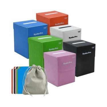 Imagem de Caixa Grande Para Cartas MTG Yugioh PKM Organizador De Armazenamento P