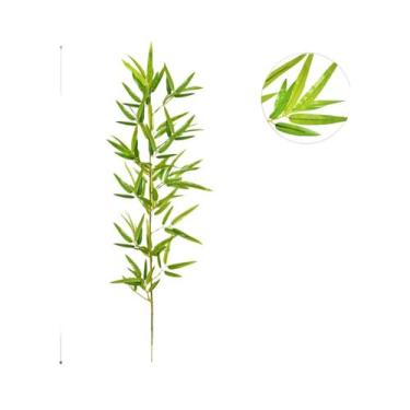 Imagem de Grandes Folhas De Bambu Verde Artificial De 120-240cm, Plantas Falsas 