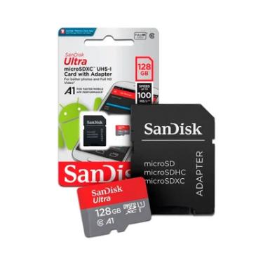 Imagem de Micro SDhc 128GB Ultra Uhs-i 100MB SDsquar-128g-gn6ma Sandisk