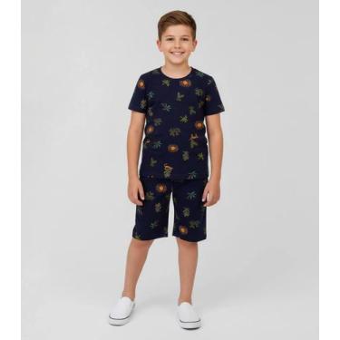 Imagem de Pijama Infantil Menino Select Azul, 8, Azul