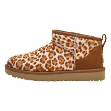 Imagem de UGG Bota feminina clássica ultra mini planície, Felicity Leopard Jasmine, 36