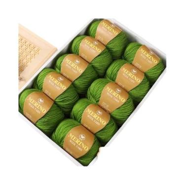 Imagem de Fio De Lã De Alpaca 500g 10 Meadas Fino-Médio 212 Para Tricô De Suéter