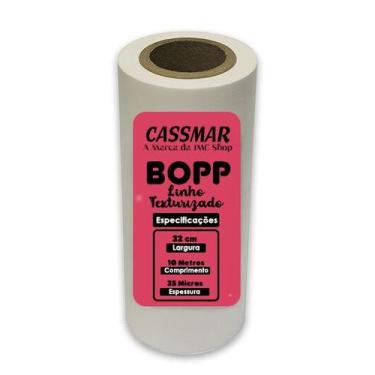Imagem de Bopp Linho Texturizado Para Laminação 32cmX10m Cassmar 01un