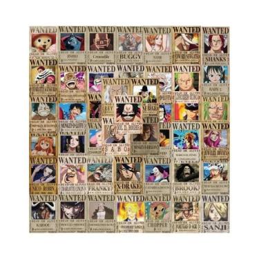 Imagem de Adesivos De Cartazes De Procurados Do Anime One Piece, 10, 30, 56 Peça