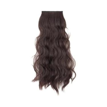 Imagem de Apliques De Cabelo Sintético Curto Cacheado De 10 a 14 Polegadas Com C