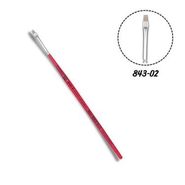 Imagem de Pincel Chato Reto 843-02 Sintético Tigre