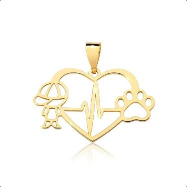 Imagem de Pingente Menino E Patinha Ouro 18k - Sofistgold Joias