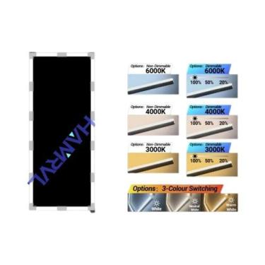 Imagem de Luminária LED Hexagonal Regulável Para Garagem Com Mudança De Cor 3000