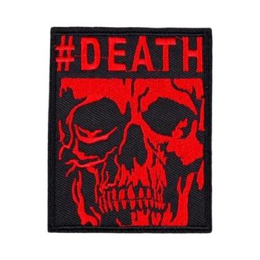 Imagem de Patch Termocolante De Caveira Para Roupa, Adesivo Termo-adesivo, Emble