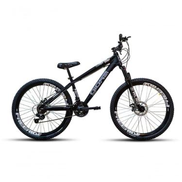 Imagem de Bicicleta Gios 26 4trix/frx Freio Disco Mec Cambios Shimano 21v Preto Brilho Cinza