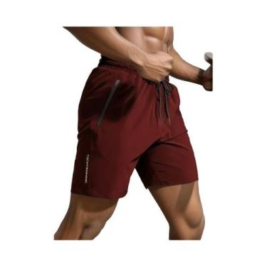 Imagem de Shorts Esportivos Masculinos De Secagem Rápida E Respiráveis Com Cordã