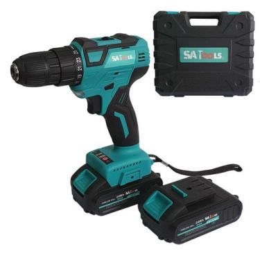 Imagem de Parafusadeira Furadeira 21V Com 2 Baterias 2Ah Brushless - Sa tools