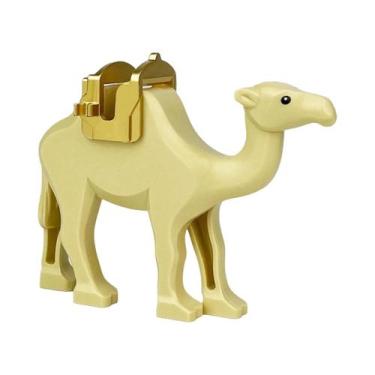 Imagem de Blocos De Montar De Elefante, Camelo, Alce, Gorila, Girafa E Cavalo, C