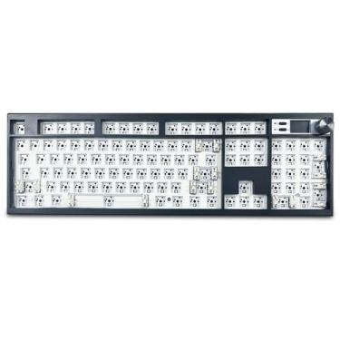 Imagem de Kit de Teclado Mecânico ZMX GMK104 - Tamanho Real (104 Teclas) - Preto