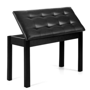 Imagem de Banco de Piano DEARJAG com Almofada Acolchoada e Porta-Objetos