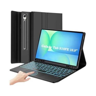 Imagem de Capa Com Teclado Para Samsung Galaxy Tab S10 FE 10.9 Polegadas SM-X520