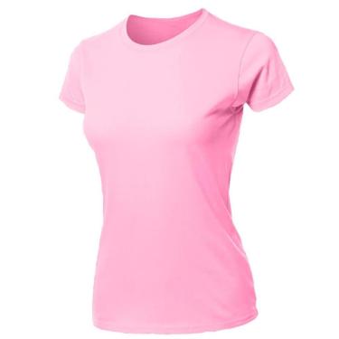Imagem de Blusa Feminina Camiseta Lisa Básica Algodão Baby Look-Feminino