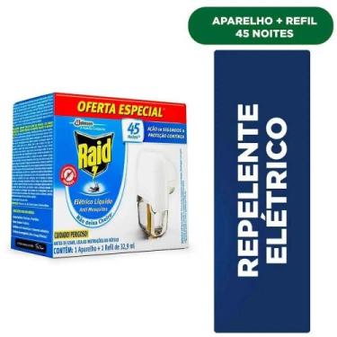 Imagem de Repelente Elétrico Líquido Anti Mosquitos Raid Aparelho + Re