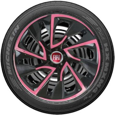 Imagem de Jogo 4 Calotas Esportivas Ds4 Aro 13 Fiat Argo Fiorino Strada Idea Tip