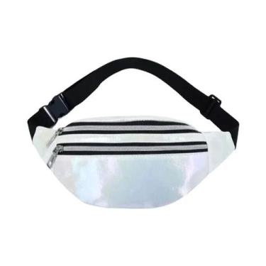 Imagem de Bolsa De Cintura Holográfica Feminina, Bolsa De Viagem Com Zíper, Bols