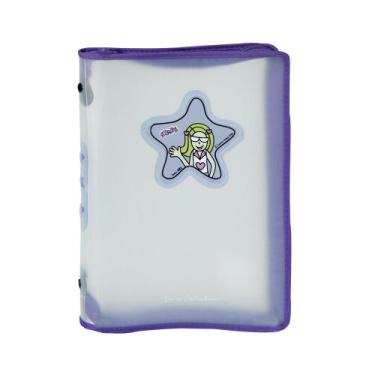 Imagem de PASTA COM ZÍPER COLEGIAL ANGEL STAR - NÃO ACOMPANHA ARGOLAS Cor:LILAS 
