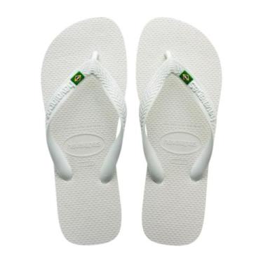 Imagem de Chinelo Unissex Havaianas REF: BRASIL, Branco, 37