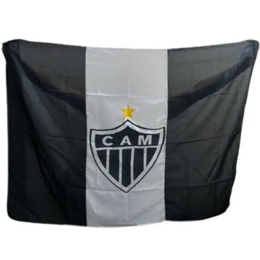 Imagem de Bandeira Atlético Mineiro 1,00m x 1,50m Poliester - Própria, 2