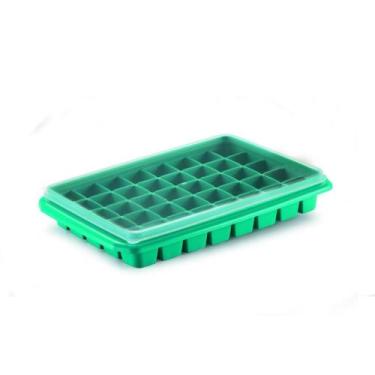 Imagem de Forma de Gelo Plástico Faz 40 Cubos de Gelo - Cores Sortidas - Alphaco