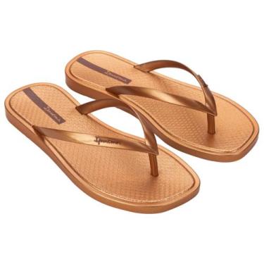 Imagem de Chinelo Adulto Feminino Ipanema 27.302, Bronze, 37