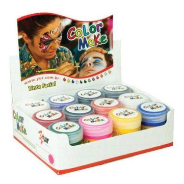 Imagem de Pintura Facial Liquida 12 Cores Sortidas 15Ml Dp.C/12 Yur
