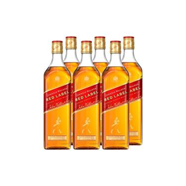 Imagem de COMBO WHISKY JOHNNIE WALKER Red Label 750ml - 6 unidades