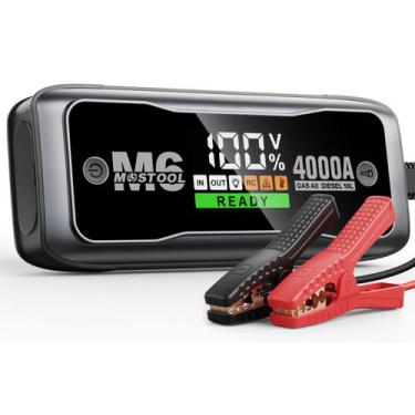 Imagem de Arrancador de Emergência MOSTOOL M6 4000A 12V Power Bank Portátil