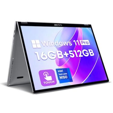 Imagem de Notebook CHUWI MiniBook X 2 em 1 com tela sensível ao toque, SSD LPDDR5 de 16 GB de 512 GB, Intel N150 (até 3,6 GHz), laptop conversível Windows 11 de 10,5 polegadas, SSD expansível de 2 TB, FHD IPS