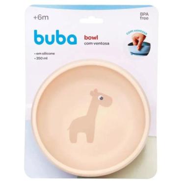 Imagem de Bowl Com Ventosa Silicone Bege Buba 6M