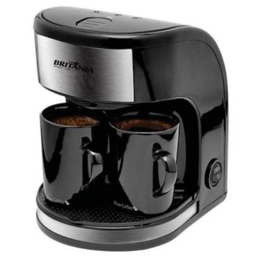 Imagem de Cafeteira black compact britania 250ml com 2 xicaras 220v