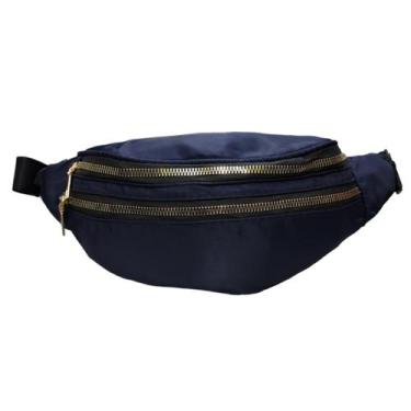 Imagem de Pochete Feminina Bolsa Multiuso Cintura Linda Versátil - Miss Dong, Az