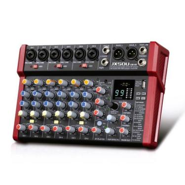 Imagem de Mesa de Som JXSOU UM-68 de 10 Canais com 99 Efeitos DSP e Phantom 48V