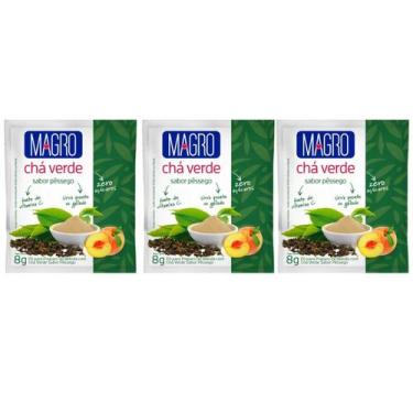 Imagem de Chá Verde Pessego Zero Açucar Diet Natural Kit 3 Fonte de Vitamina C 8