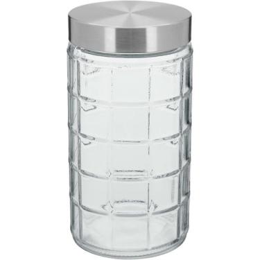Imagem de Pote Home&Co 22x11x11cm Vidro Transparente 1,5L para Cozinha Mantiment