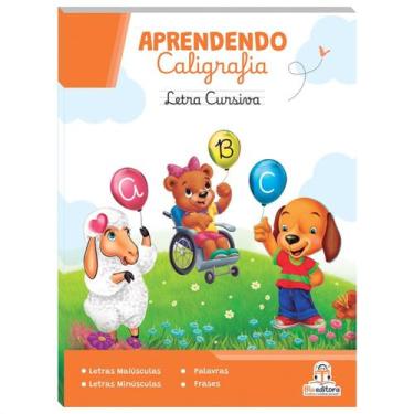 Imagem de Caderno De Caligrafia Cursiva Letra Maiúscula Minúscula Palavras Frase