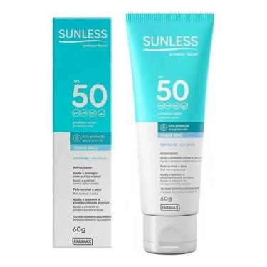 Imagem de Protetor Solar Facial Fps50 Sunless Sem Base 60g Toque Seco - Congratu
