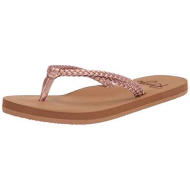 Imagem de Roxy Sand lia feminina Rg Costas Cabo Flip, Rose Gold 20, 13 Little Kid