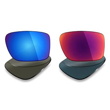 Imagem de 2 pares de lentes polarizadas de substituição da Mryok para óculos de sol Oakley de borda dupla – Opções