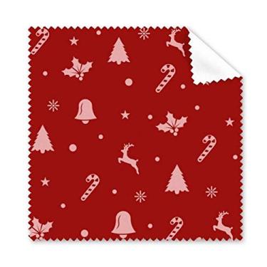 Imagem de Pano de limpeza de alce com floco de neve de Natal, pano de limpeza de tela de telefone, 5 peças
