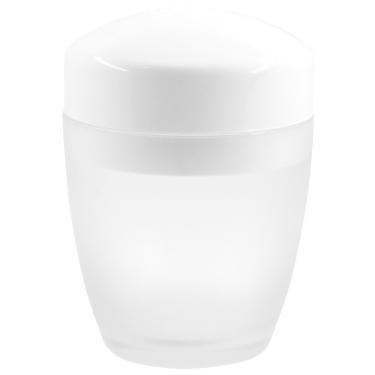 Imagem de Porta Algodão Cotonete Organizador De Banheiro Aspecto Fosco Branco