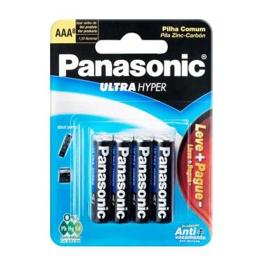 Imagem de Pilha Panasonic AAA Super Hyper 8 Unidades Leve Mais Por Menos