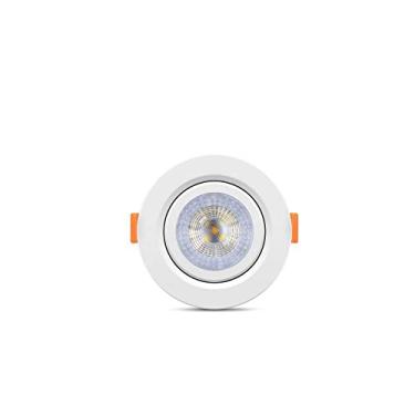Imagem de KIT 10 SPOT LED ELGIN LUMINÁRIA MR16 5W 3000K DIRECIONÁVEL REDONDO Cor: Branco Bivolt